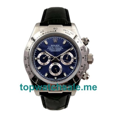 UK AAA Rolex Daytona 116520 40 MM Blue Dials Men Replica Watches