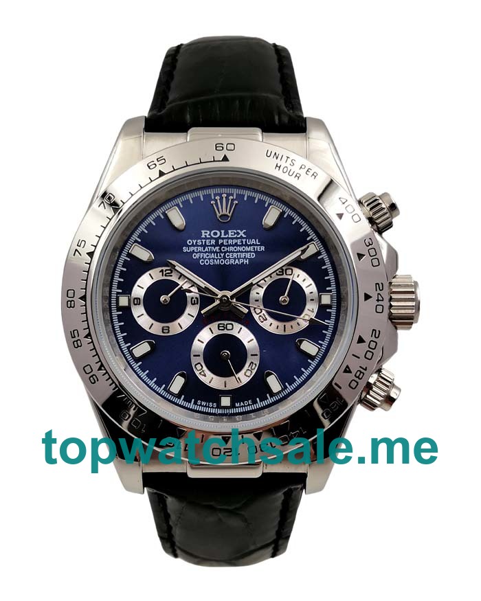 UK AAA Rolex Daytona 116520 40 MM Blue Dials Men Replica Watches
