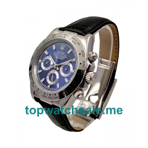 UK AAA Rolex Daytona 116520 40 MM Blue Dials Men Replica Watches