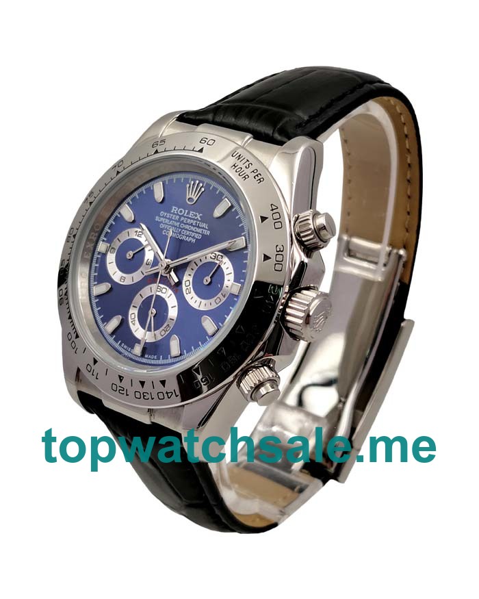 UK AAA Rolex Daytona 116520 40 MM Blue Dials Men Replica Watches