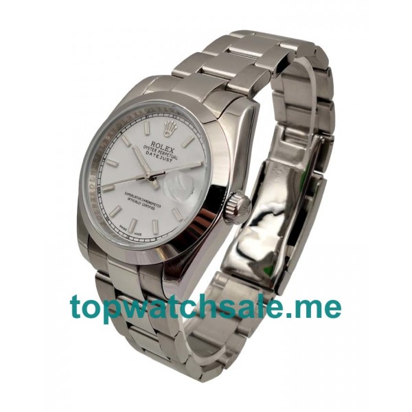 UK AAA Rolex Datejust 116200 36 MM White Dials Men Replica Watches