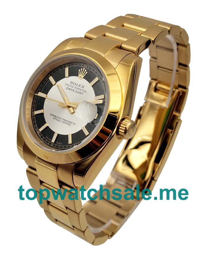 UK AAA Rolex Datejust 116238 36 MM White-Black Dials Men Replica Watches