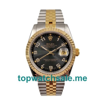 UK Swiss Made Rolex Datejust 116233 36 MM Black Dials Men Replica Watches