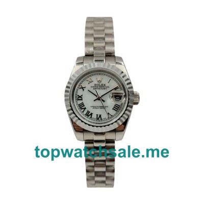 UK Swiss Made Rolex Lady-Datejust 79174 26 MM White Dials Women Replica Watches