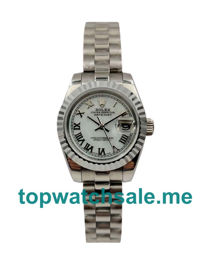 UK Swiss Made Rolex Lady-Datejust 79174 26 MM White Dials Women Replica Watches