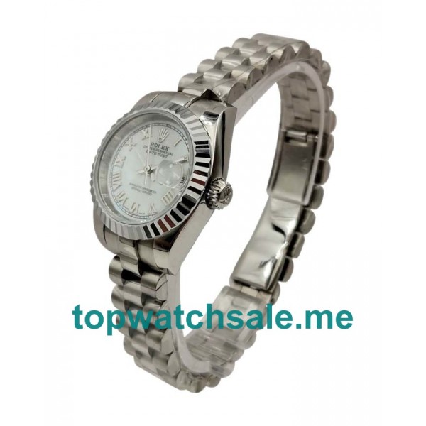 UK Swiss Made Rolex Lady-Datejust 79174 26 MM White Dials Women Replica Watches