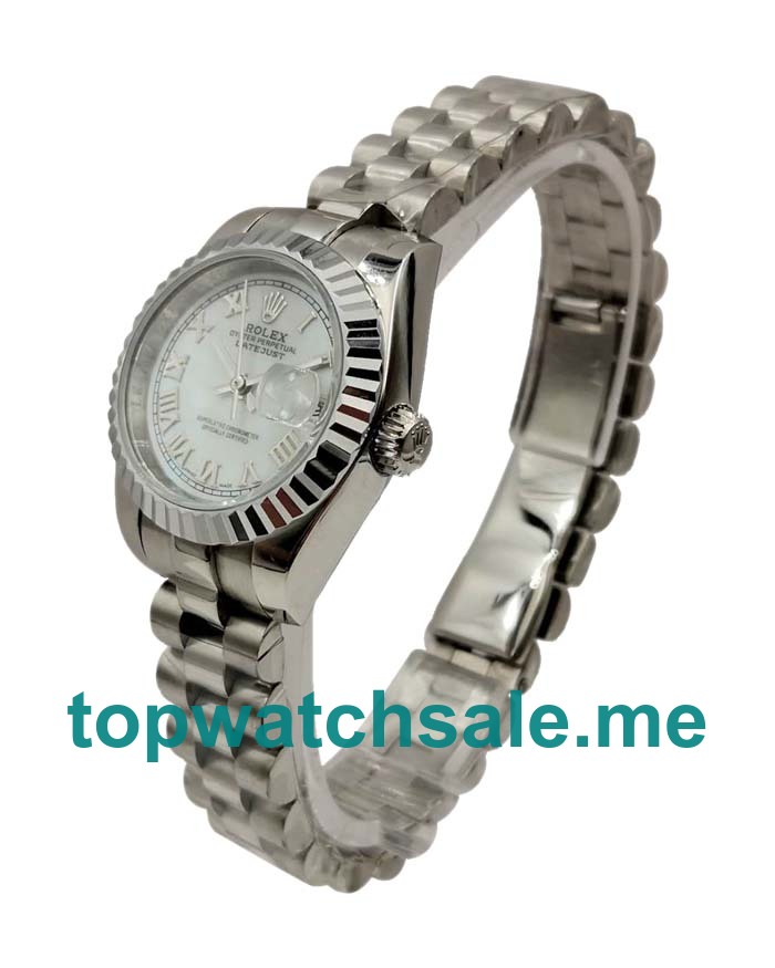 UK Swiss Made Rolex Lady-Datejust 79174 26 MM White Dials Women Replica Watches