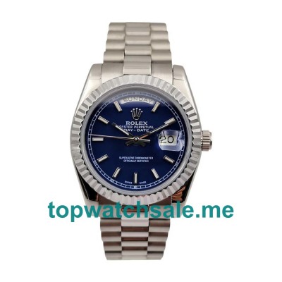 UK Swiss Made Rolex Day-Date 118239 36 MM Blue Dials Men Replica Watches