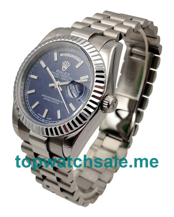 UK Swiss Made Rolex Day-Date 118239 36 MM Blue Dials Men Replica Watches