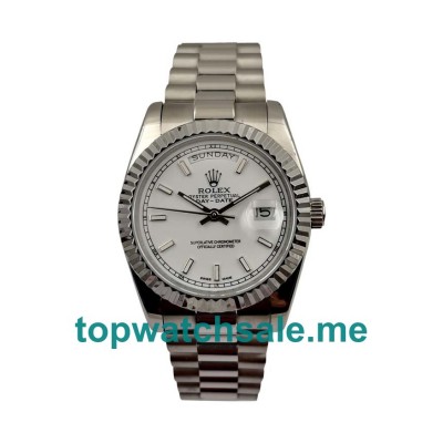 UK Swiss Made Rolex Day-Date 118239 36 MM White Dials Men Replica Watches