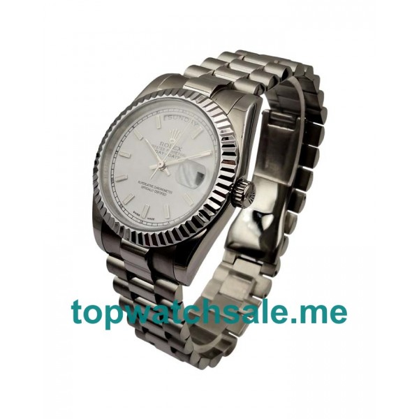 UK Swiss Made Rolex Day-Date 118239 36 MM White Dials Men Replica Watches
