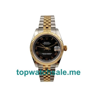 UK Swiss Made Rolex Datejust 178273 31 MM Black Dials Unisex Replica Watches