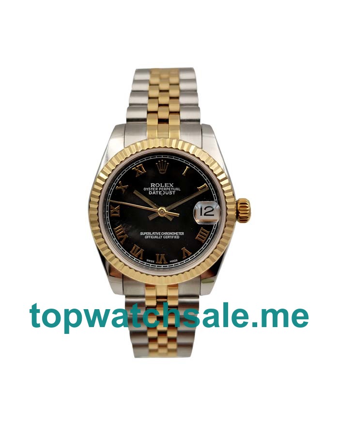 UK Swiss Made Rolex Datejust 178273 31 MM Black Dials Unisex Replica Watches