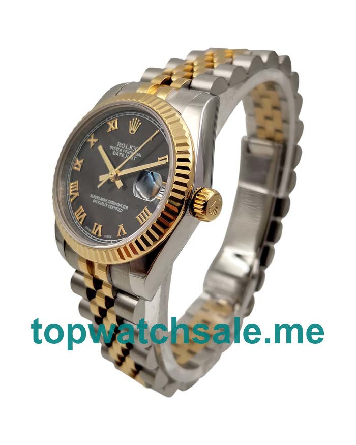 UK Swiss Made Rolex Datejust 178273 31 MM Black Dials Unisex Replica Watches