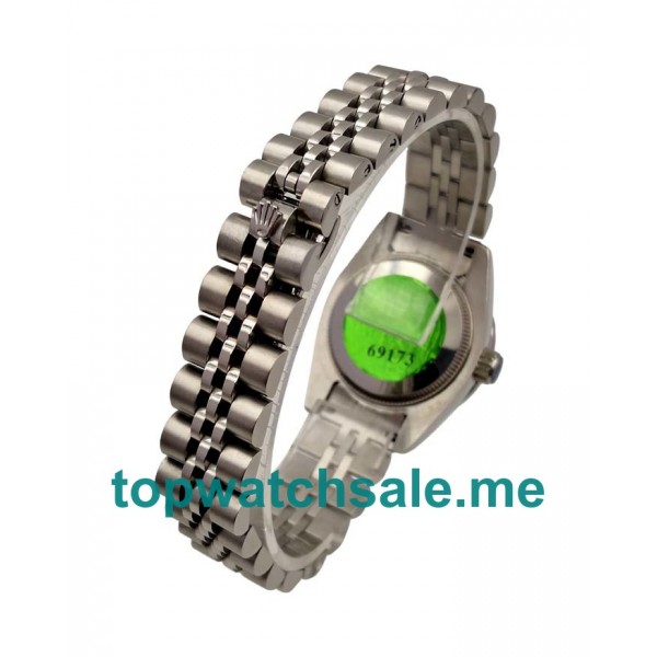 UK AAA Rolex Lady-Datejust 279135 28 MM Silver Diamonds Dials Women Replica Watches