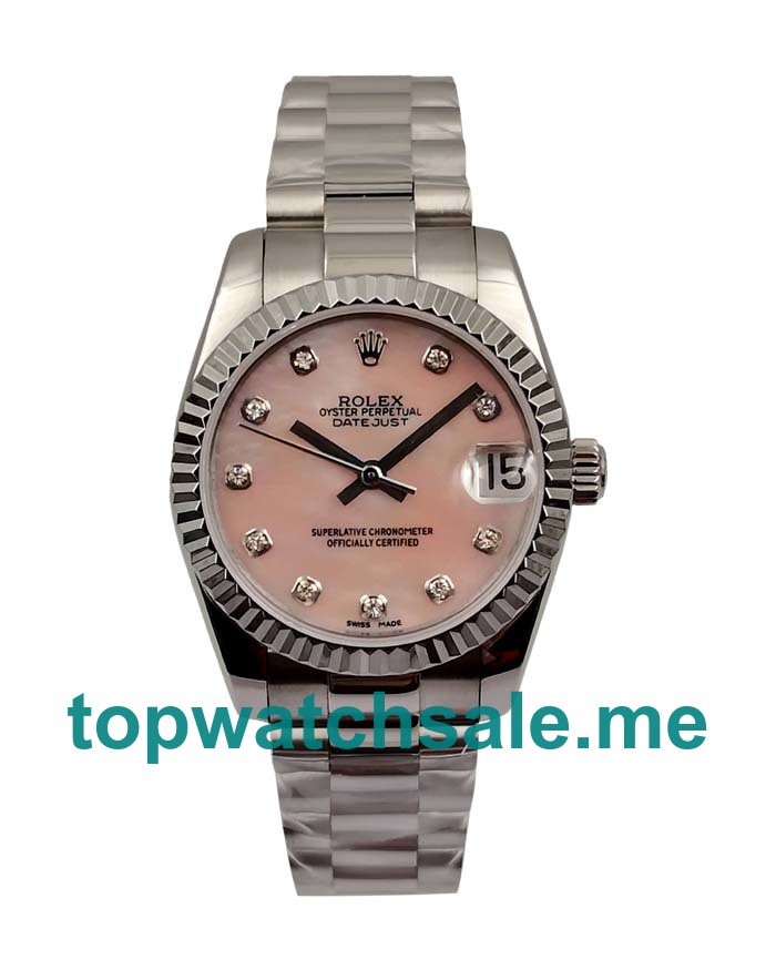 UK Swiss Made Rolex Datejust 178274 31MM Pink Dials Women Replica Watches