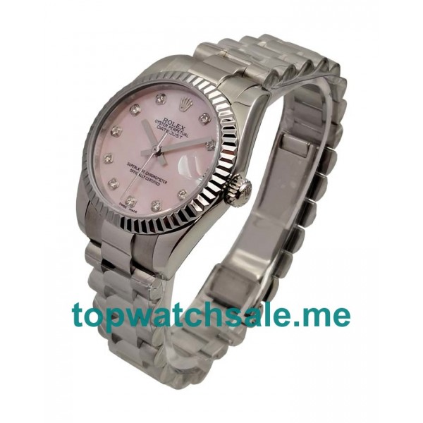 UK Swiss Made Rolex Datejust 178274 31MM Pink Dials Women Replica Watches