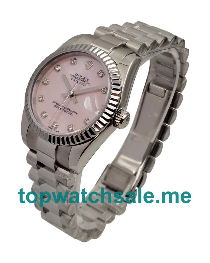 UK Swiss Made Rolex Datejust 178274 31MM Pink Dials Women Replica Watches