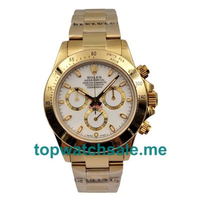 UK Swiss Made Rolex Daytona 116528 40 MM White Dials Men Replica Watches