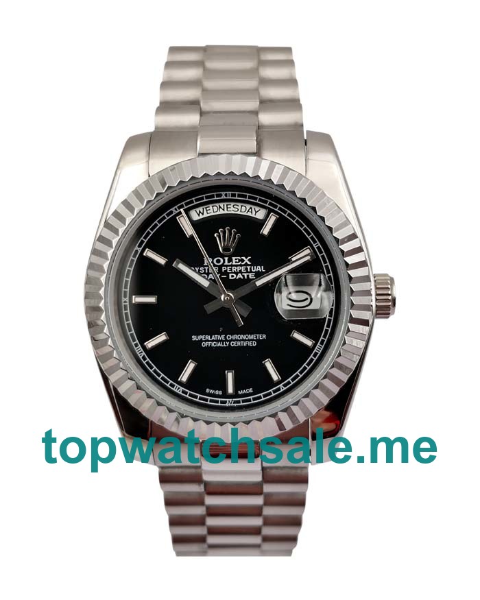 UK AAA Rolex Day-Date 118239 36 MM Black Dials Men Replica Watches