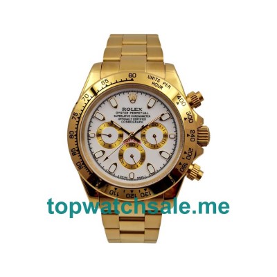 UK AAA Rolex Daytona 116508 42 MM White Dials Men Replica Watches