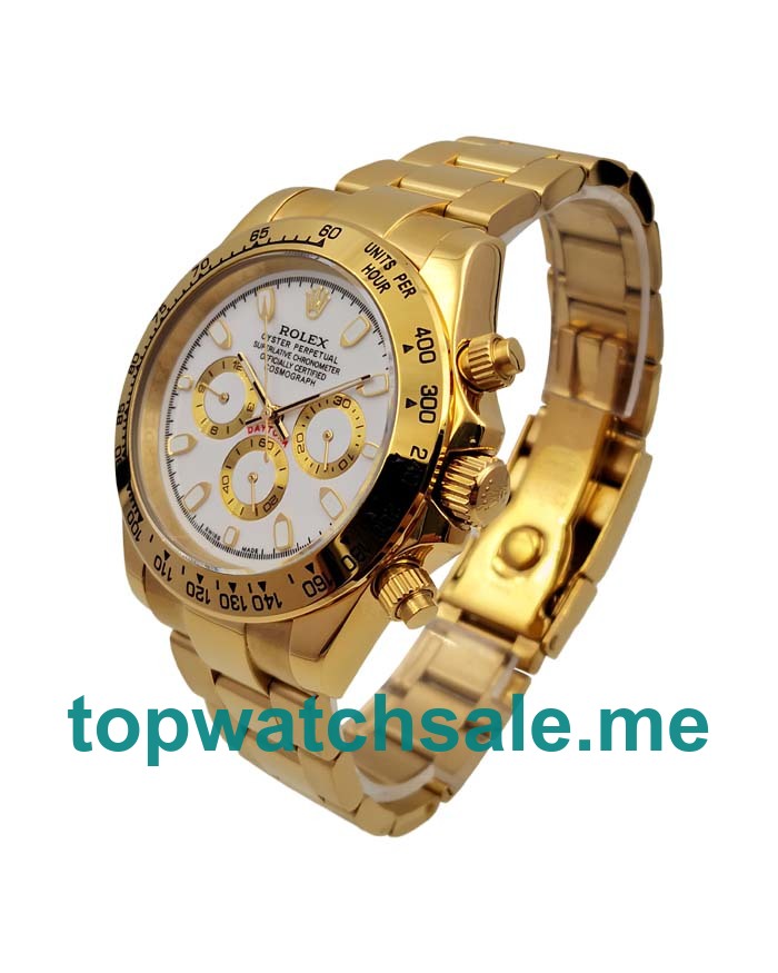 UK AAA Rolex Daytona 116508 42 MM White Dials Men Replica Watches