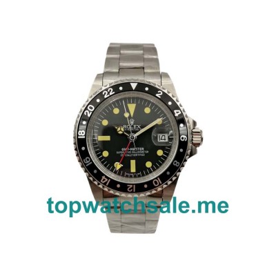 UK AAA Rolex GMT-Master 1675 40 MM Black Dials Men Replica Watches