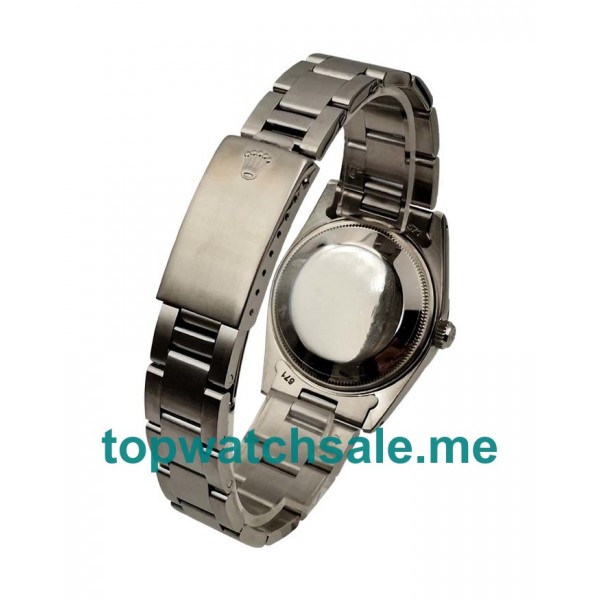 UK AAA Rolex Oyster Perpetual Date 115200 34 MM Black Dials Men Replica Watches