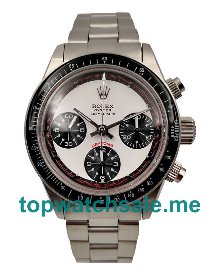 UK Swiss Made Rolex Daytona Ref.6239 36 MM White Dials Men Replica Watches