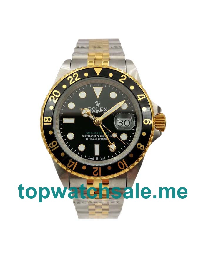 UK AAA Rolex GMT-Master 16753 40 MM Black Dials Men Replica Watches