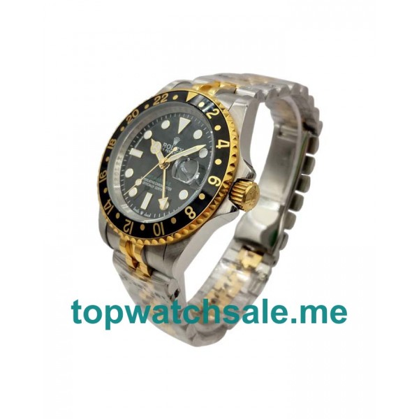 UK AAA Rolex GMT-Master 16753 40 MM Black Dials Men Replica Watches