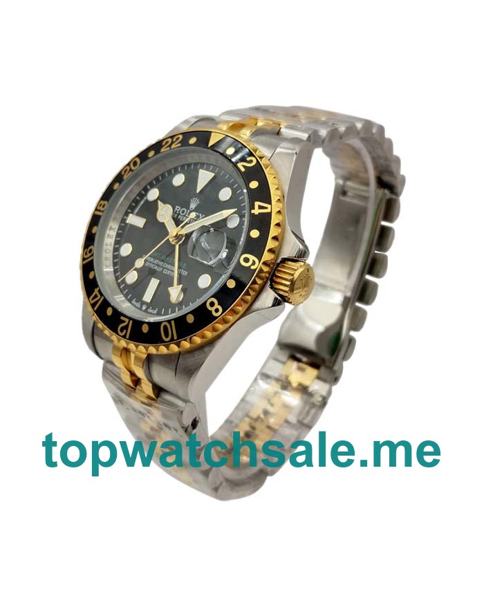 UK AAA Rolex GMT-Master 16753 40 MM Black Dials Men Replica Watches