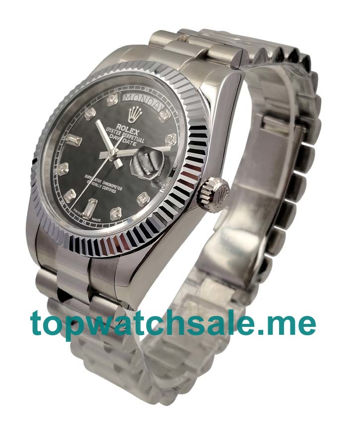 UK Swiss Made Rolex Day-Date 118239 40 MM Black Dials Men Replica Watches