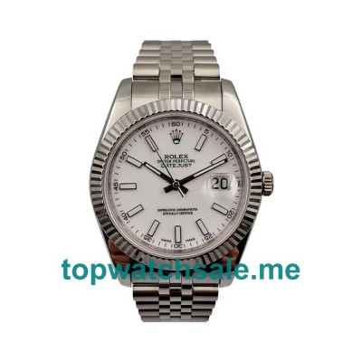 UK Swiss Made Rolex Datejust 116334 41 MM White Dials Men Replica Watches