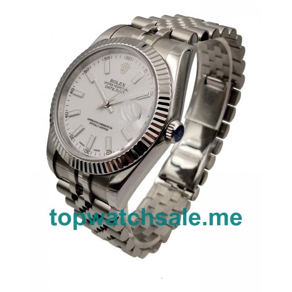 UK Swiss Made Rolex Datejust 116334 41 MM White Dials Men Replica Watches