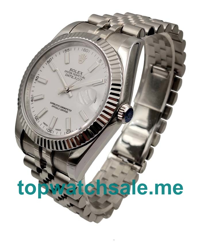 UK Swiss Made Rolex Datejust 116334 41 MM White Dials Men Replica Watches