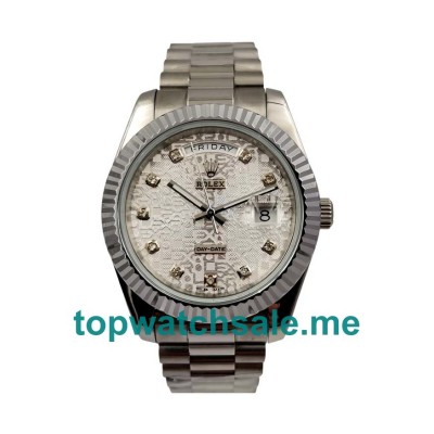 UK AAA Rolex Day-Date 118239 40 MM White Dials Men Replica Watches