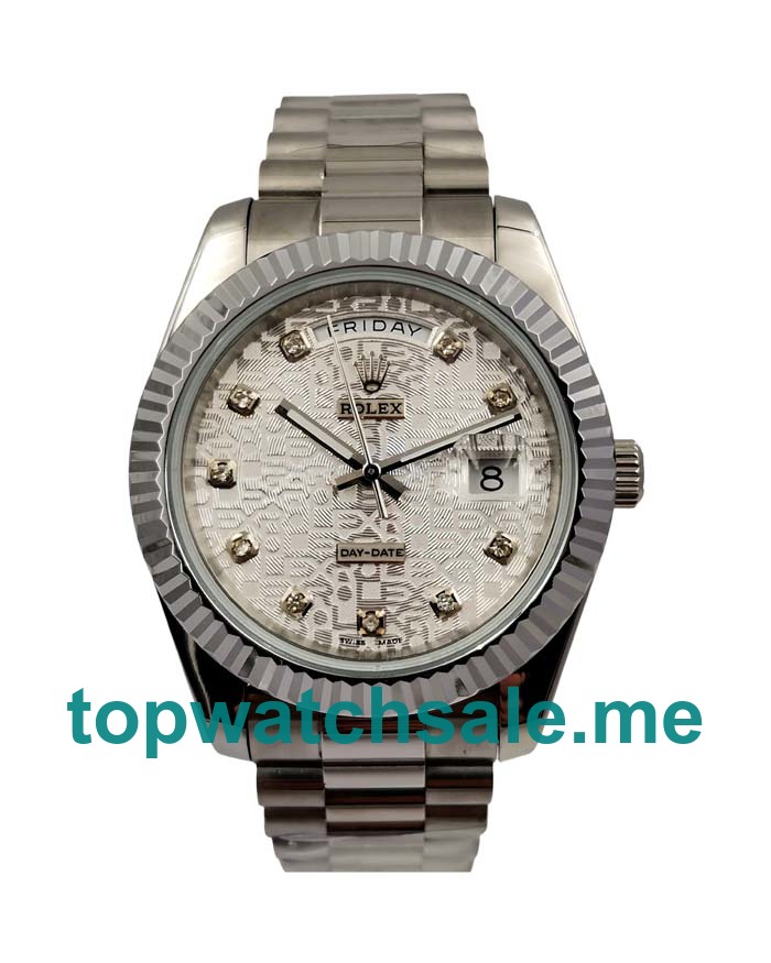 UK AAA Rolex Day-Date 118239 40 MM White Dials Men Replica Watches