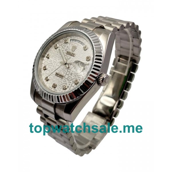 UK AAA Rolex Day-Date 118239 40 MM White Dials Men Replica Watches