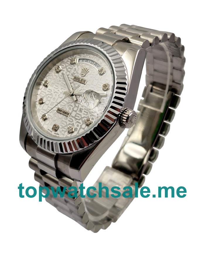 UK AAA Rolex Day-Date 118239 40 MM White Dials Men Replica Watches