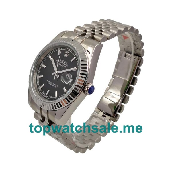 UK AAA Rolex Datejust 116234 41 MM Black Dials Men Replica Watches
