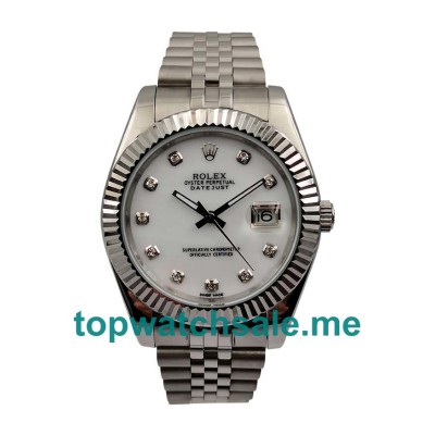 UK AAA Rolex Datejust 126334 41 MM White Dials Men Replica Watches