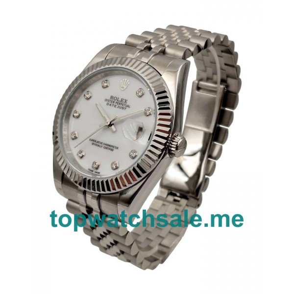 UK AAA Rolex Datejust 126334 41 MM White Dials Men Replica Watches