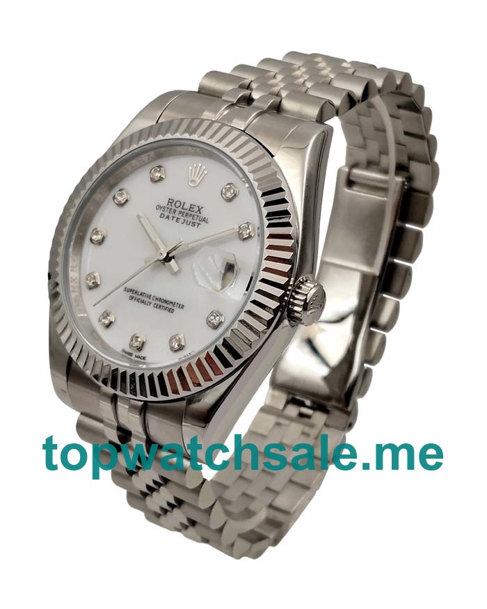 UK AAA Rolex Datejust 126334 41 MM White Dials Men Replica Watches