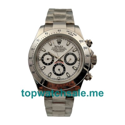 UK AAA Rolex Daytona 16520 40 MM White Dials Men Replica Watches