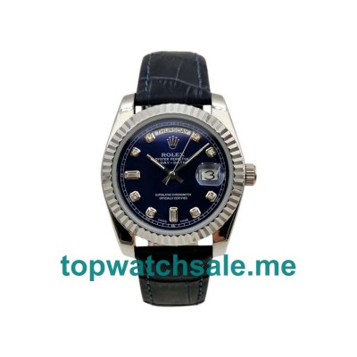 UK AAA Rolex Day-Date 118139 36 MM Blue Dials Men Replica Watches