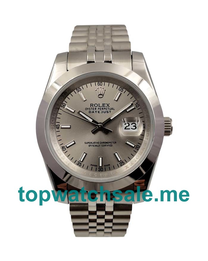 UK AAA Rolex Datejust 126300 39 MM Gray Dials Men Replica Watches