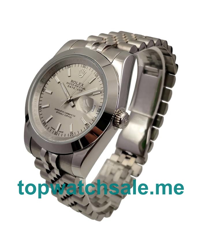 UK AAA Rolex Datejust 126300 39 MM Gray Dials Men Replica Watches