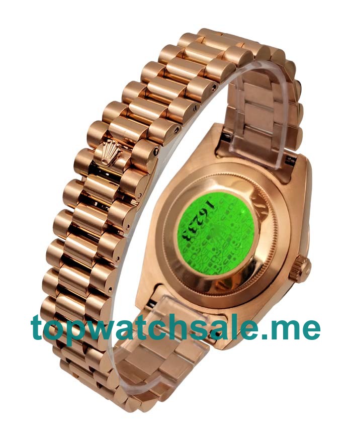 UK AAA Rolex Day-Date II 218235 41 MM Black Dials Men Replica Watches