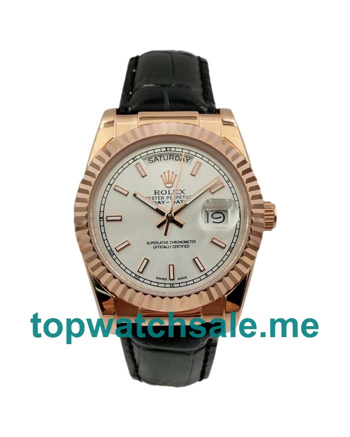 UK AAA Rolex Day-Date 118135 36 MM Silver Dials Men Replica Watches